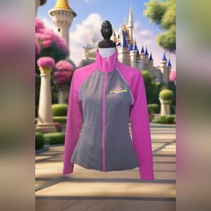 NWT Disney World Run Disney Zip Up Jacket Insulated Thumb Hole Sz M